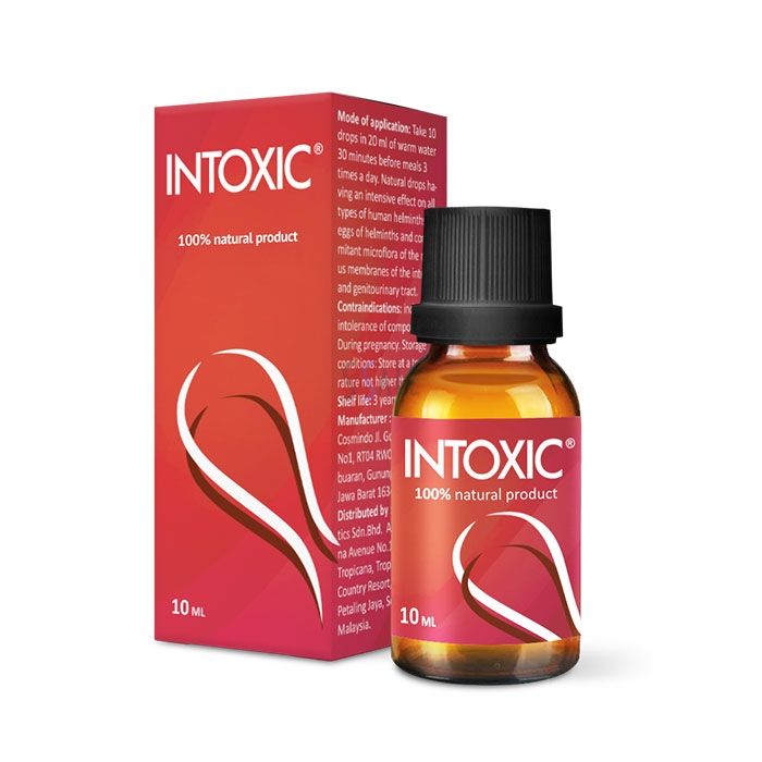 Intoxic - წვეთები პარაზიტებისგან წყალტუბოში